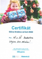 Certifikát MŠ a ZŠ Radostice